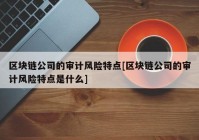 区块链公司的审计风险特点[区块链公司的审计风险特点是什么]